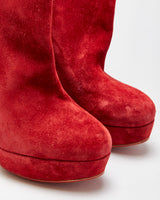 Christian Louboutin Taclou Suede Studded Ankle Boots - UK2.5