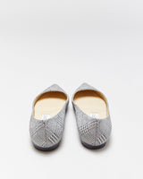 Jimmy Choo Glitter Star Houndstooth Pointy Ballet Flats - UK3