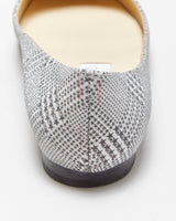 Jimmy Choo Glitter Star Houndstooth Pointy Ballet Flats - UK3