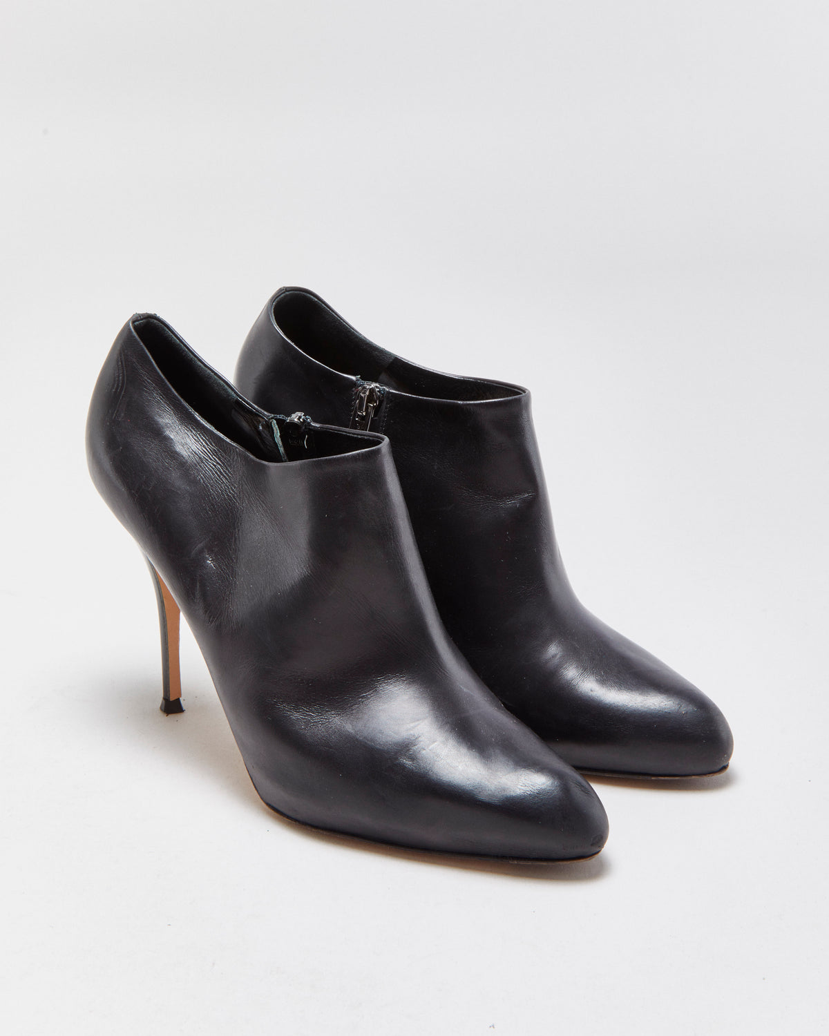 Vintage Gianvito Rossi Leather Stilleto Boots - UK5