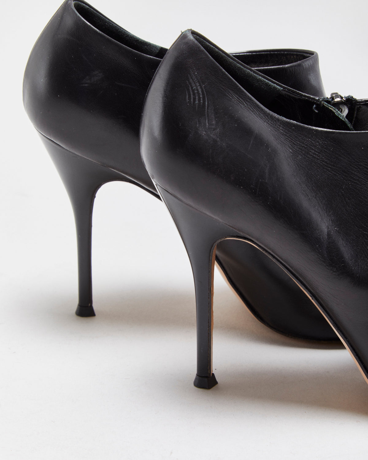 Vintage Gianvito Rossi Leather Stilleto Boots - UK5