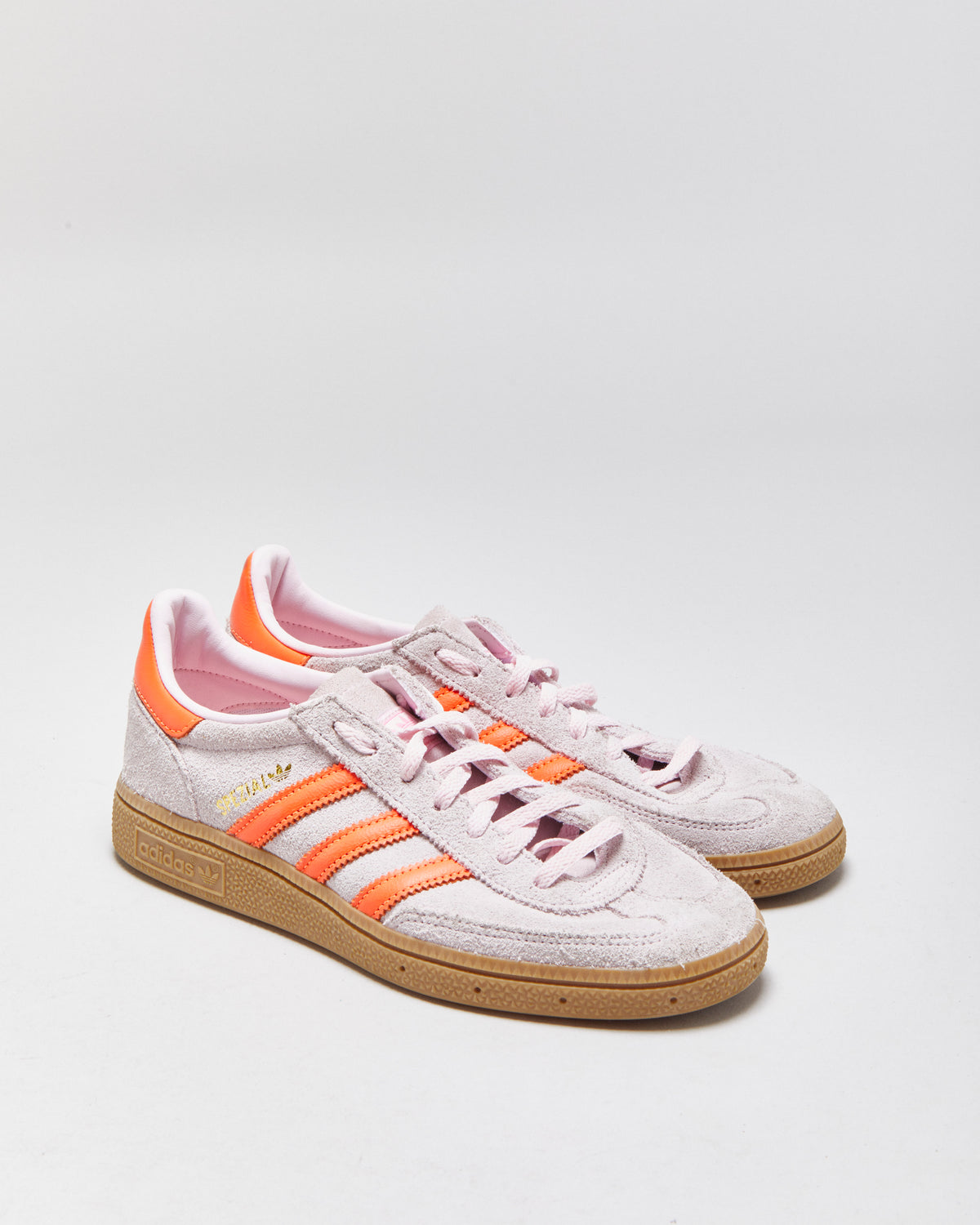Adidas Handball Spezial Clear Pink/Solar Orange Trainers - UK5.5