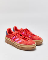 Adidas Gazelle Bold Platform Red/Semi Lucid Fushia/Night Indigo Trainers - UK7