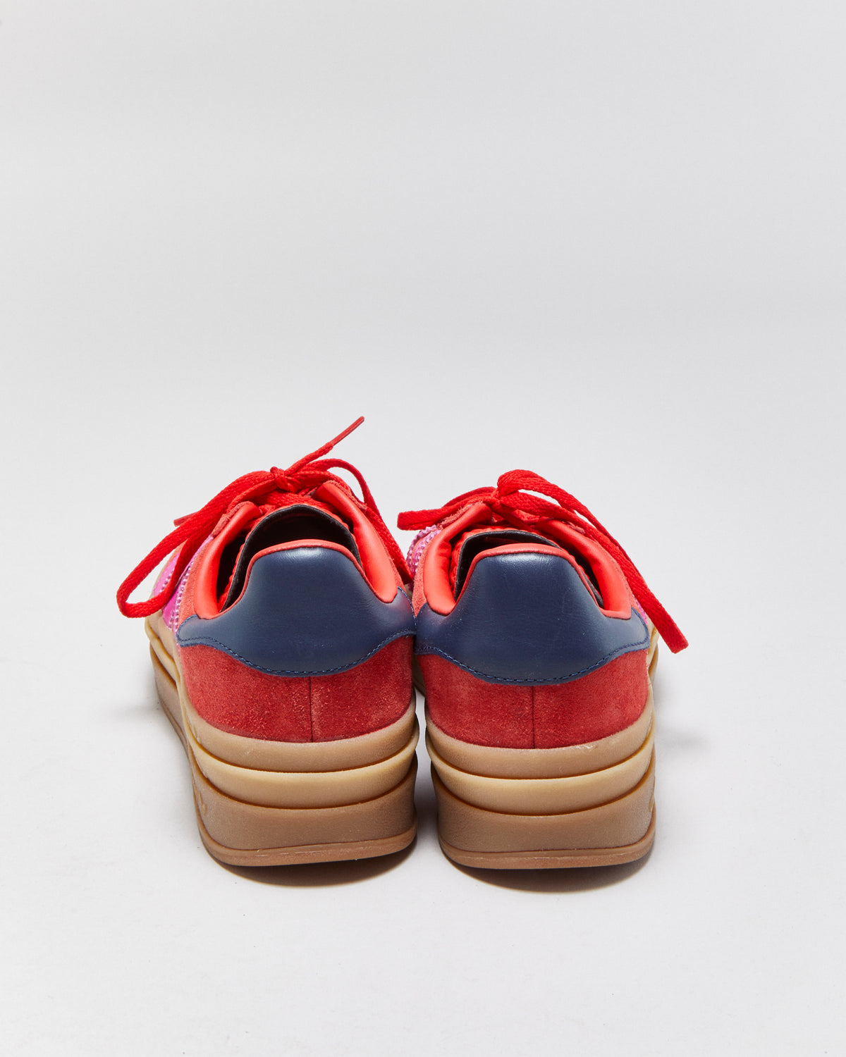 Adidas Gazelle Bold Platform Red/Semi Lucid Fushia/Night Indigo Trainers - UK7