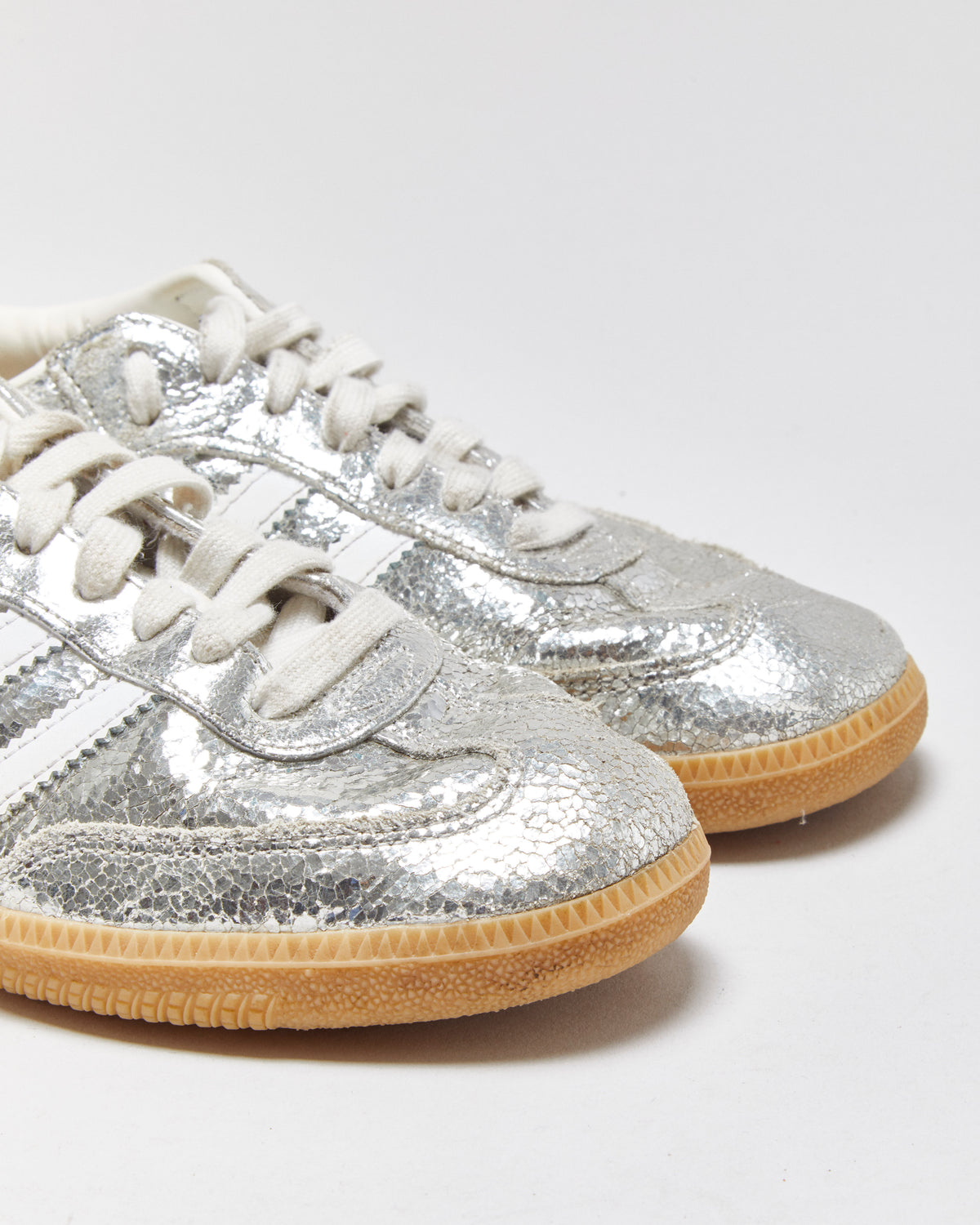 Adidas Samba OG Snake Silver Metallic Trainers - UK6