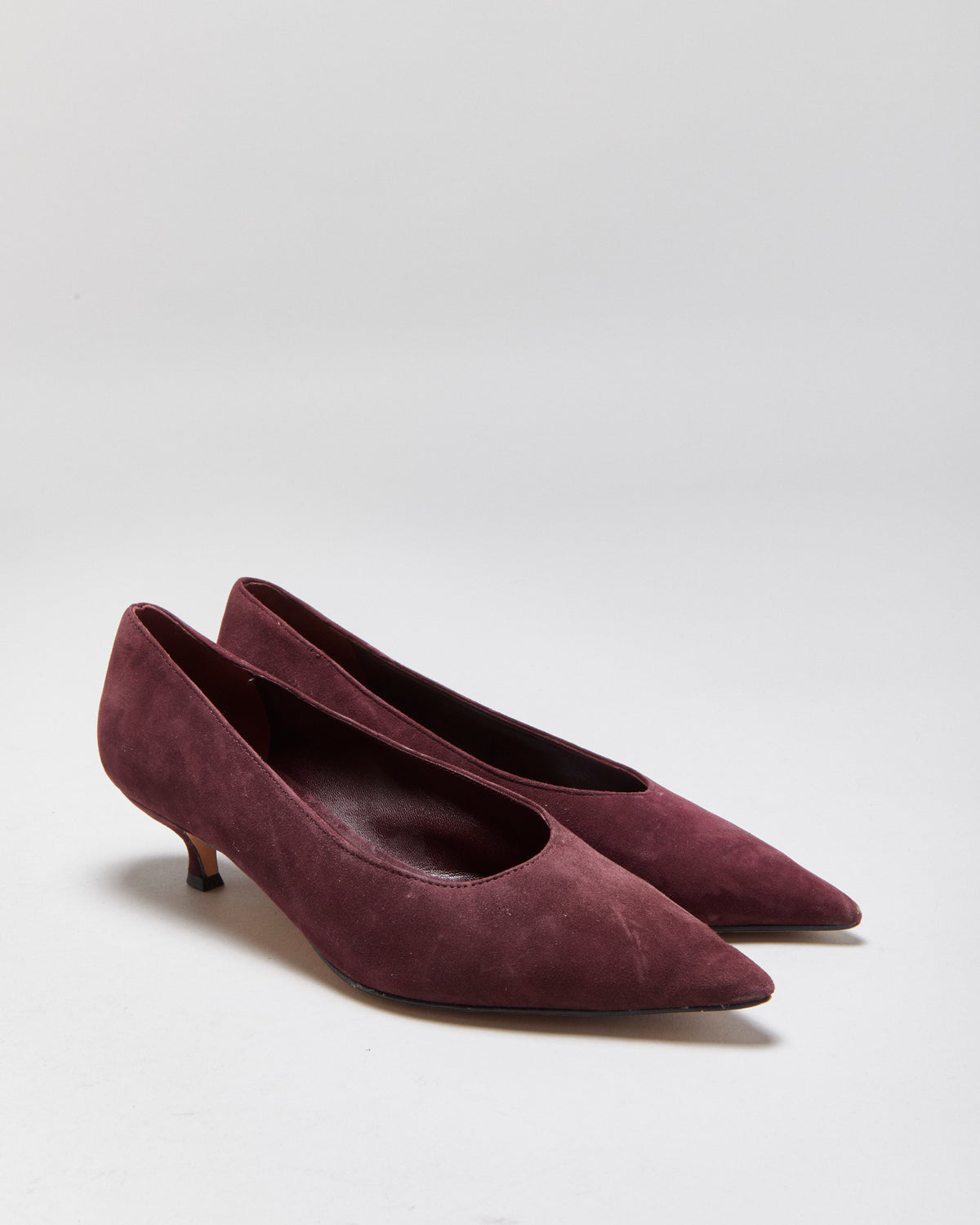 Kate Spade Suede Point Toe Kitten Heels - UK7