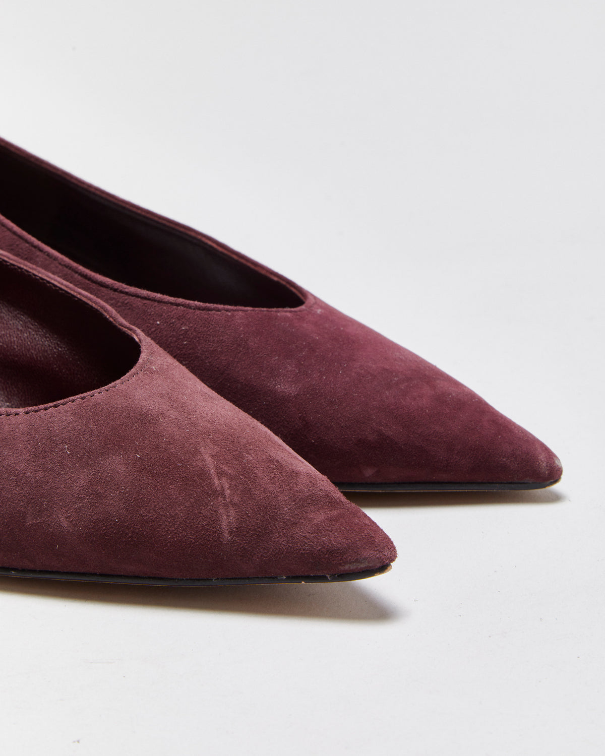 Kate Spade Suede Point Toe Kitten Heels - UK7