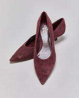 Kate Spade Suede Point Toe Kitten Heels - UK7