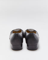 Salvatore Ferragamo Leather Horsebit Heeled Loafer Pumps - UK5