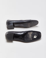 Salvatore Ferragamo Leather Horsebit Heeled Loafer Pumps - UK5