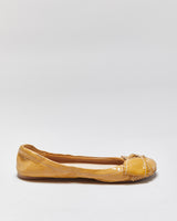 Vintage Prada Patent Leather Bow Ballet Flats - UK3