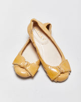 Vintage Prada Patent Leather Bow Ballet Flats - UK3