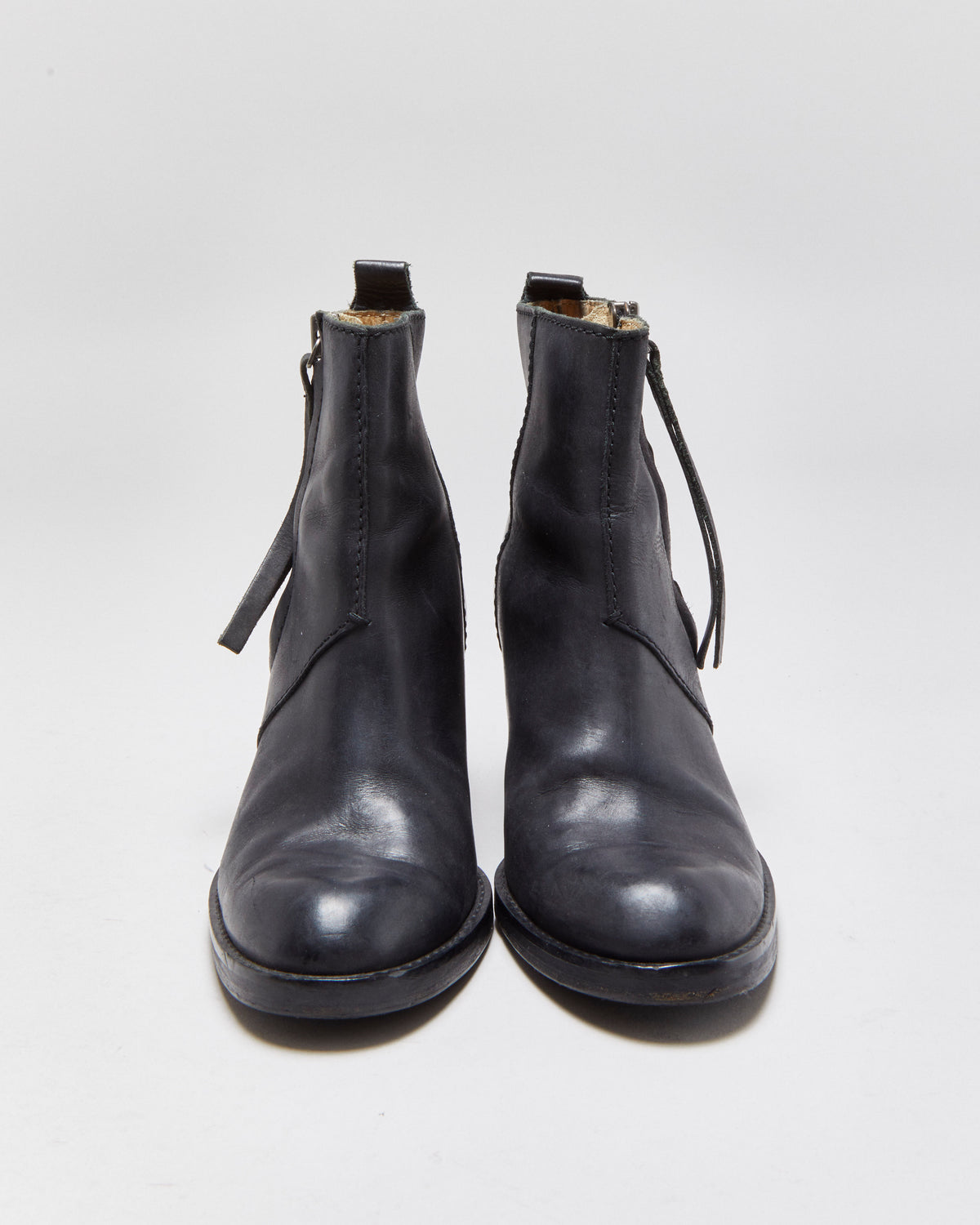 Acne Pistol Studio Leather Ankle Boots - UK7