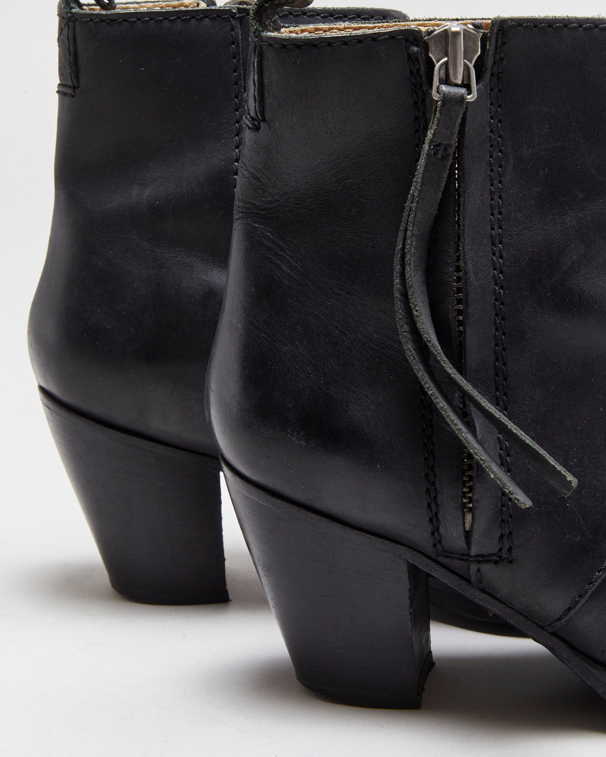 Acne Pistol Studio Leather Ankle Boots - UK7