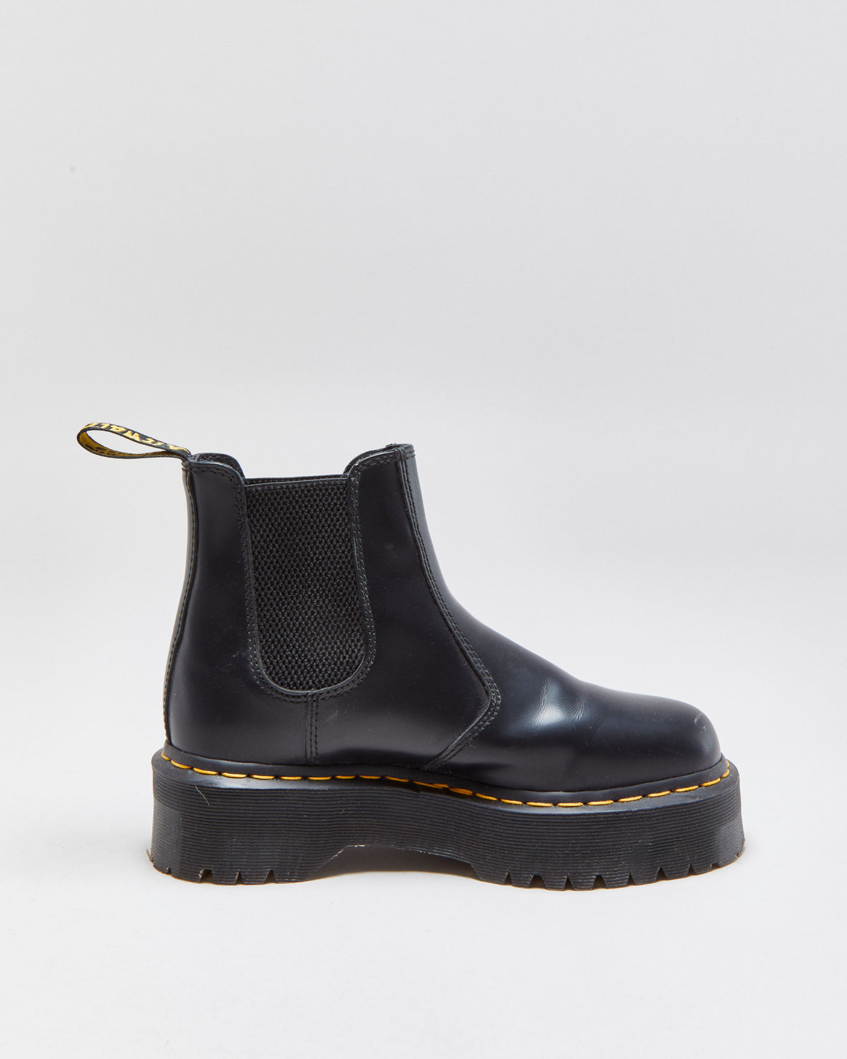 Dr Martens 2976 Quad Smooth Leather Platform Chelsea Boots - UK6
