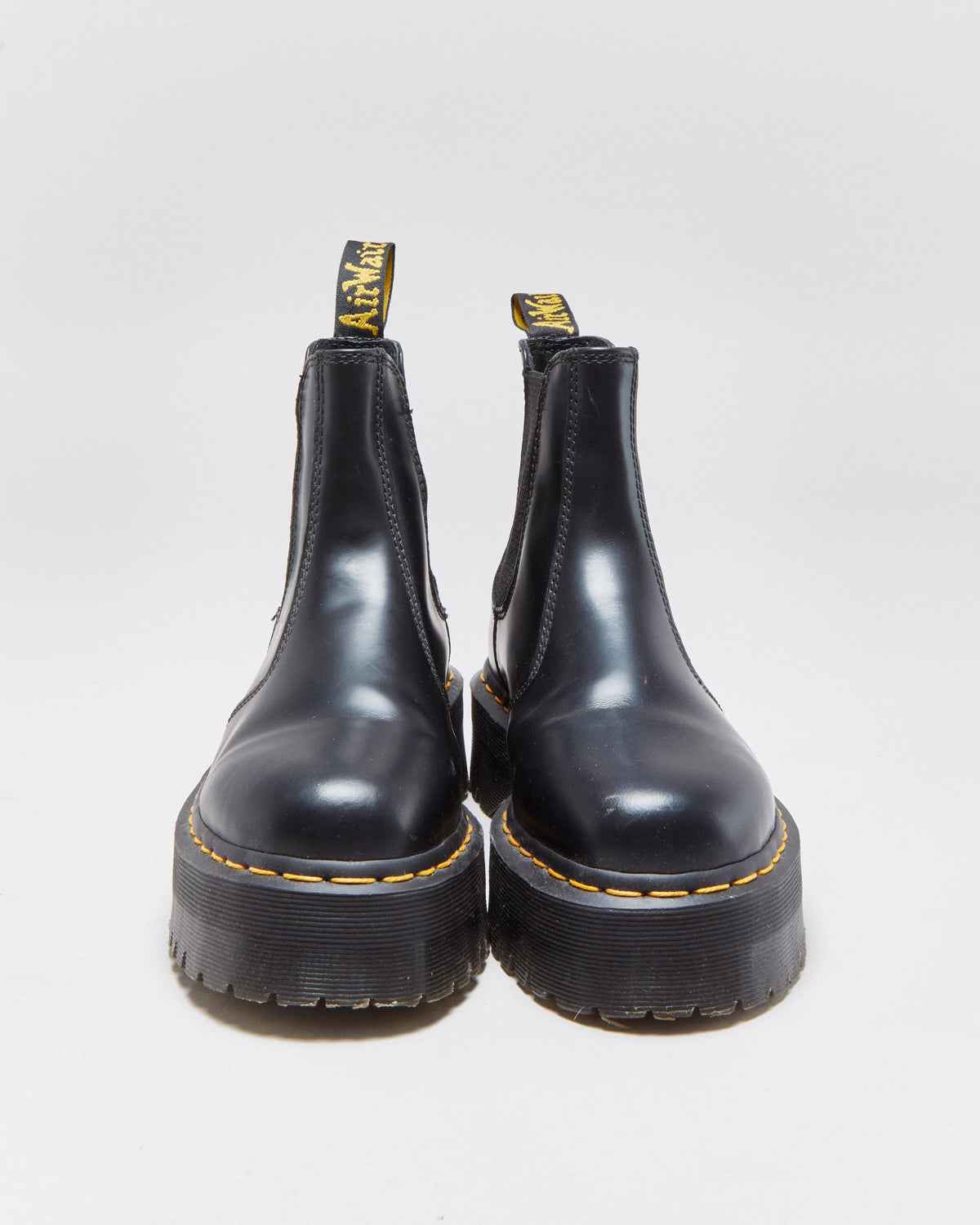 Dr Martens 2976 Quad Smooth Leather Platform Chelsea Boots - UK6