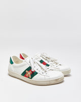 Gucci Ace Bee Women's Python Web Leather Low Trainers - UK6.5
