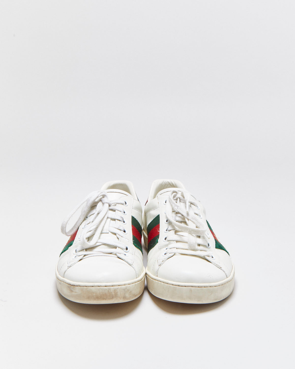 Gucci Ace Bee Women's Python Web Leather Low Trainers - UK6.5