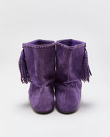Vintage Y2K F/W 2006 Runway Christian Dior Women's Suede Flat Tassel Booties - UK7