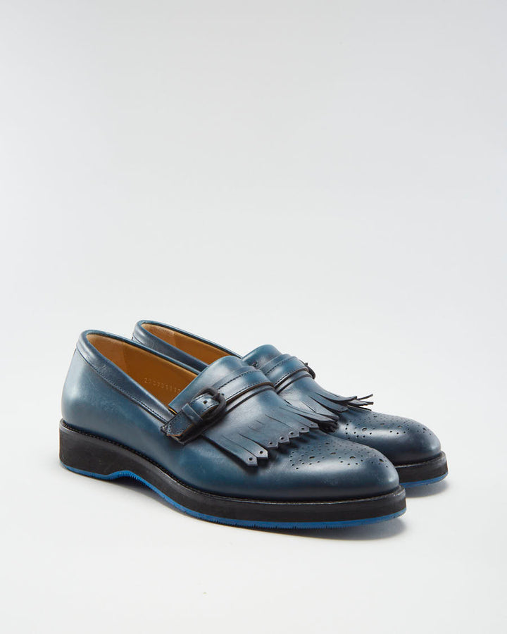 Harry's London Women's Navy Leather Loafers - EUR 40