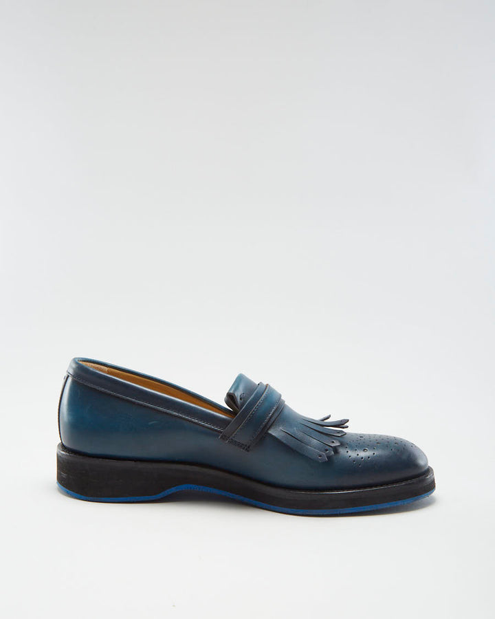 Harry's London Women's Navy Leather Loafers - EUR 40