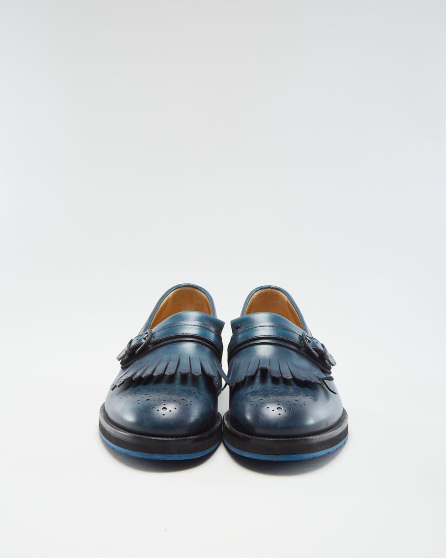 Harry's London Women's Navy Leather Loafers - EUR 40