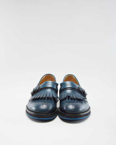 Harry's London Women's Navy Leather Loafers - EUR 40
