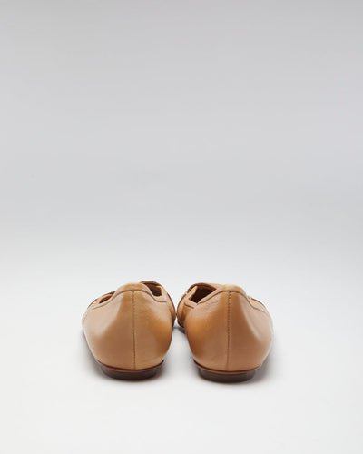 Boss By Hugo Boss Brown Leather Ballet Flats - EUR36