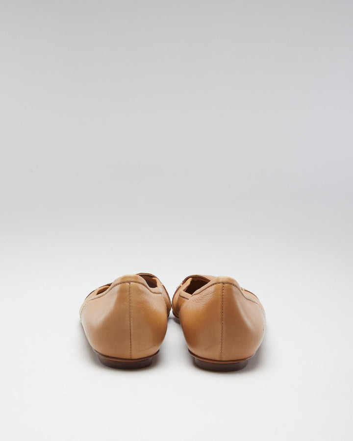 Boss By Hugo Boss Brown Leather Ballet Flats - EUR36