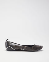 Karl Lagerfield Brown Reptile Ballet Flats - EUR 37