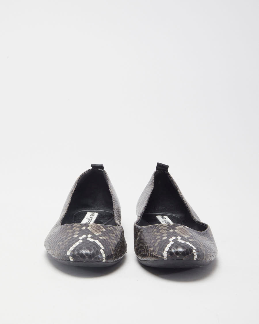 Karl Lagerfield Brown Reptile Ballet Flats - EUR 37
