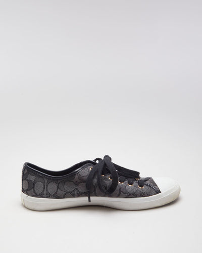 Coach Women's Grey Monogram Sneakers - EUR 40