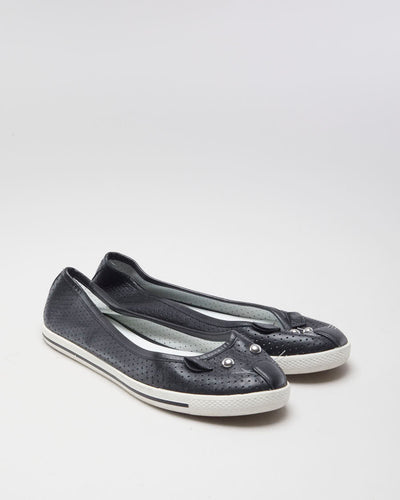 Marc By Marc Jacobs Black Leather Cat Ballet Flats - EUR 36
