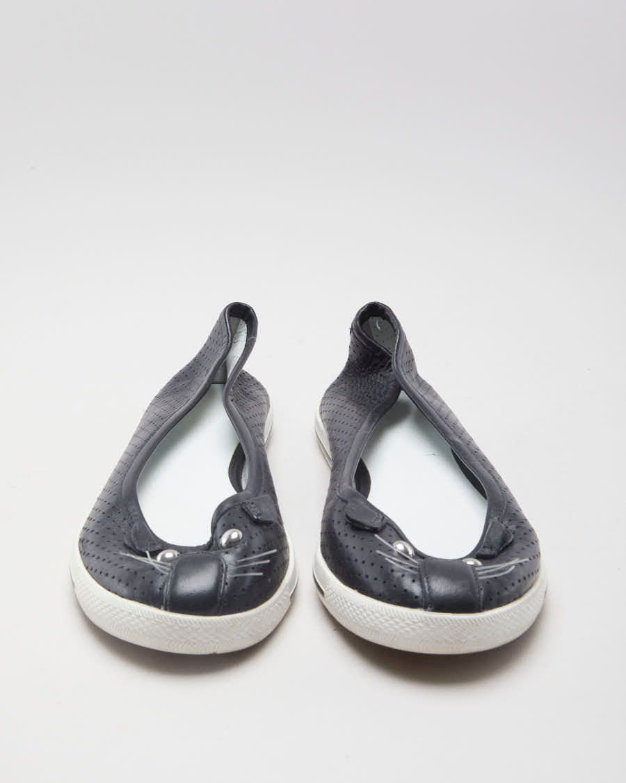 Marc By Marc Jacobs Black Leather Cat Ballet Flats - EUR 36