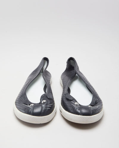 Marc By Marc Jacobs Black Leather Cat Ballet Flats - EUR 36