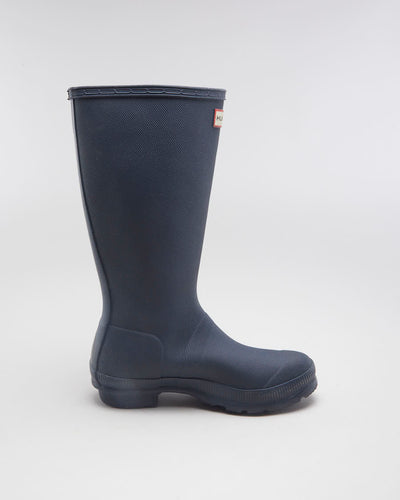 Hunter Navy Wellington Boots - EUR 37