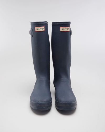 Hunter Navy Wellington Boots - EUR 37
