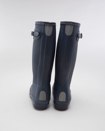 Hunter Navy Wellington Boots - EUR 37