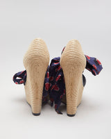 Gucci Love Heart Printed Espadrille Wedges - EUR 37.5
