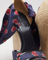 Gucci Love Heart Printed Espadrille Wedges - EUR 37.5