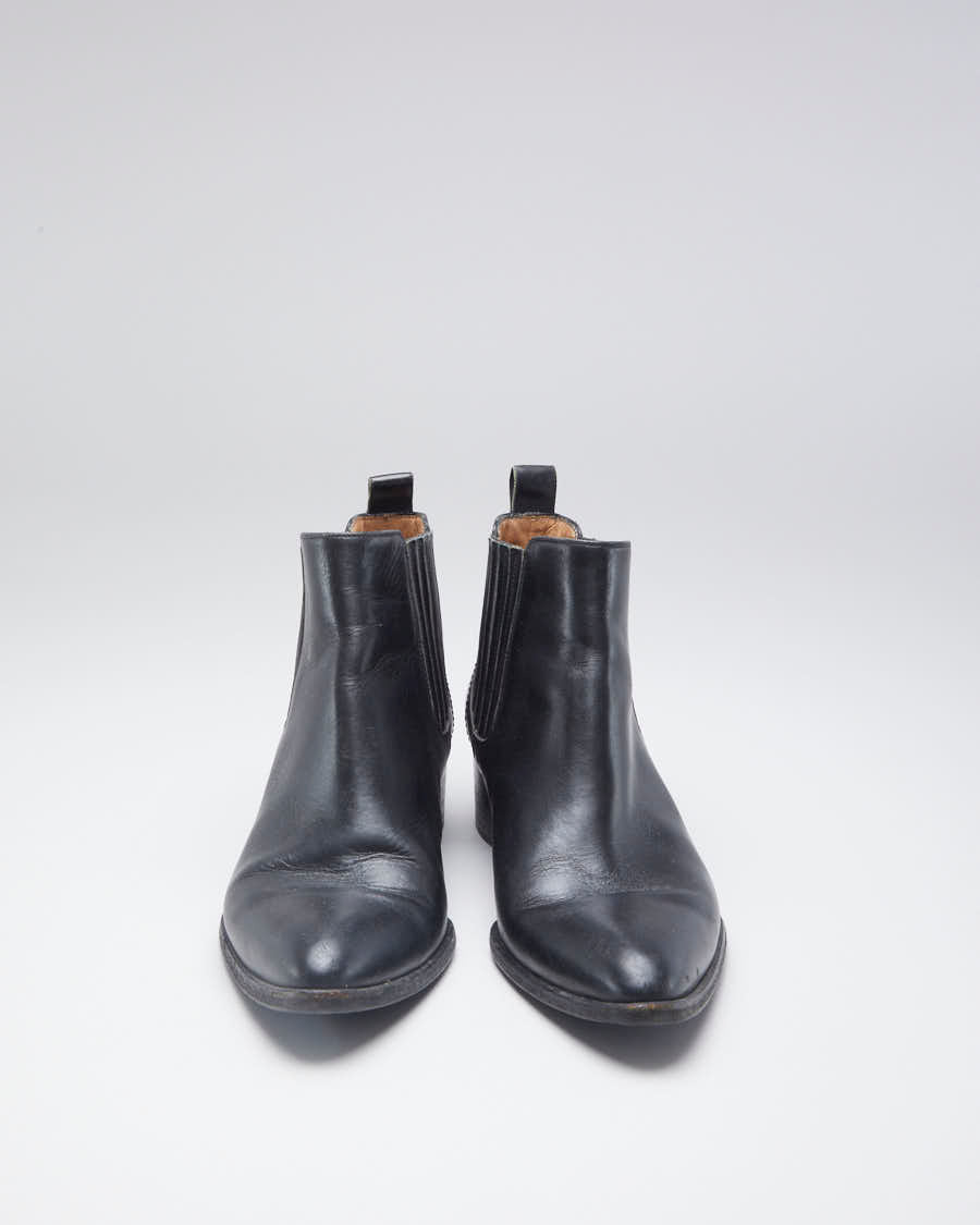 Vintage 90s Fratelli Rossetti Black Leather Ankle Boots - EUR 37