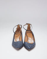 Vintage Aquazzura Floral Kitten Heels - EUR 37.5
