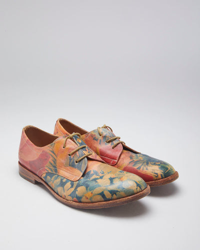 John Fluevog Leather Floral Shoes - EU 37