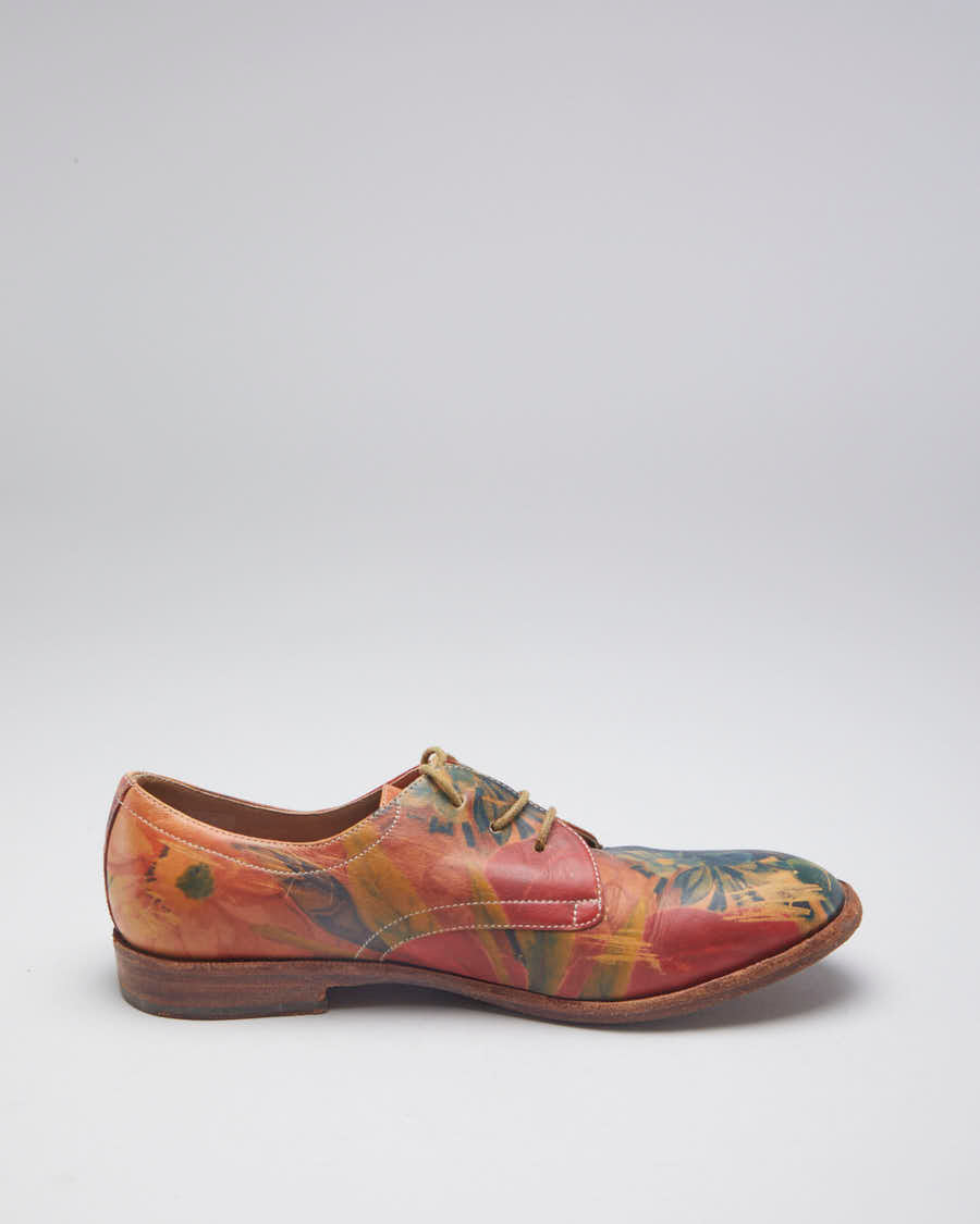 John Fluevog Leather Floral Shoes - EU 37
