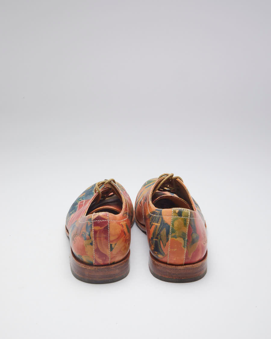 John Fluevog Leather Floral Shoes - EU 37