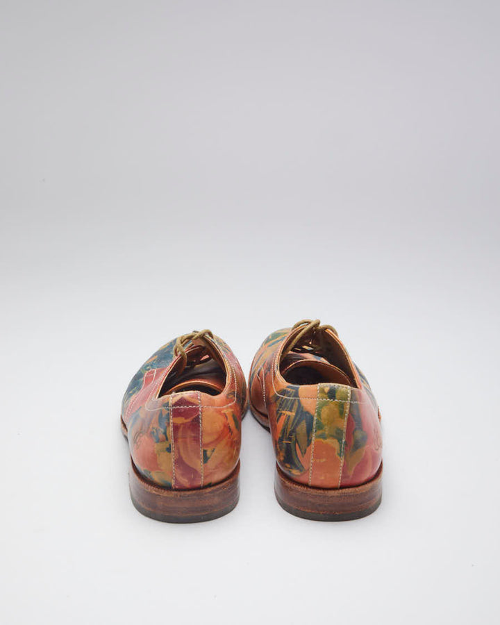 John Fluevog Leather Floral Shoes - EU 37