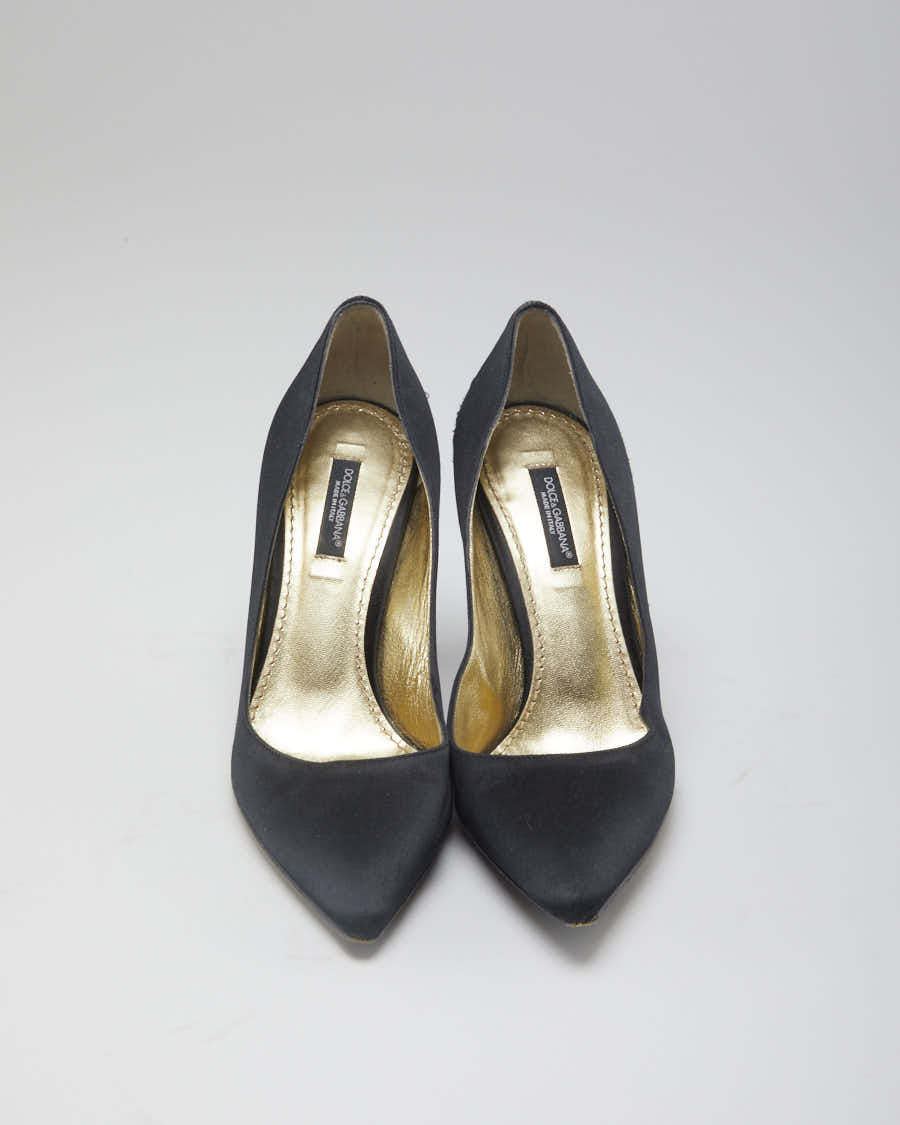 Women s Black Dolce Gabbana Crystallised heels 6 Rokit