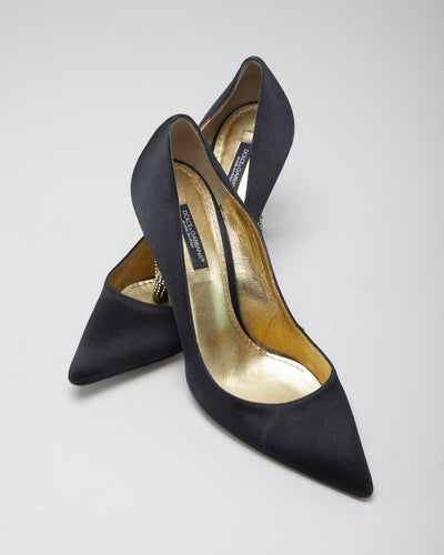 Women's Black Dolce & Gabbana Crystallised heels - 6