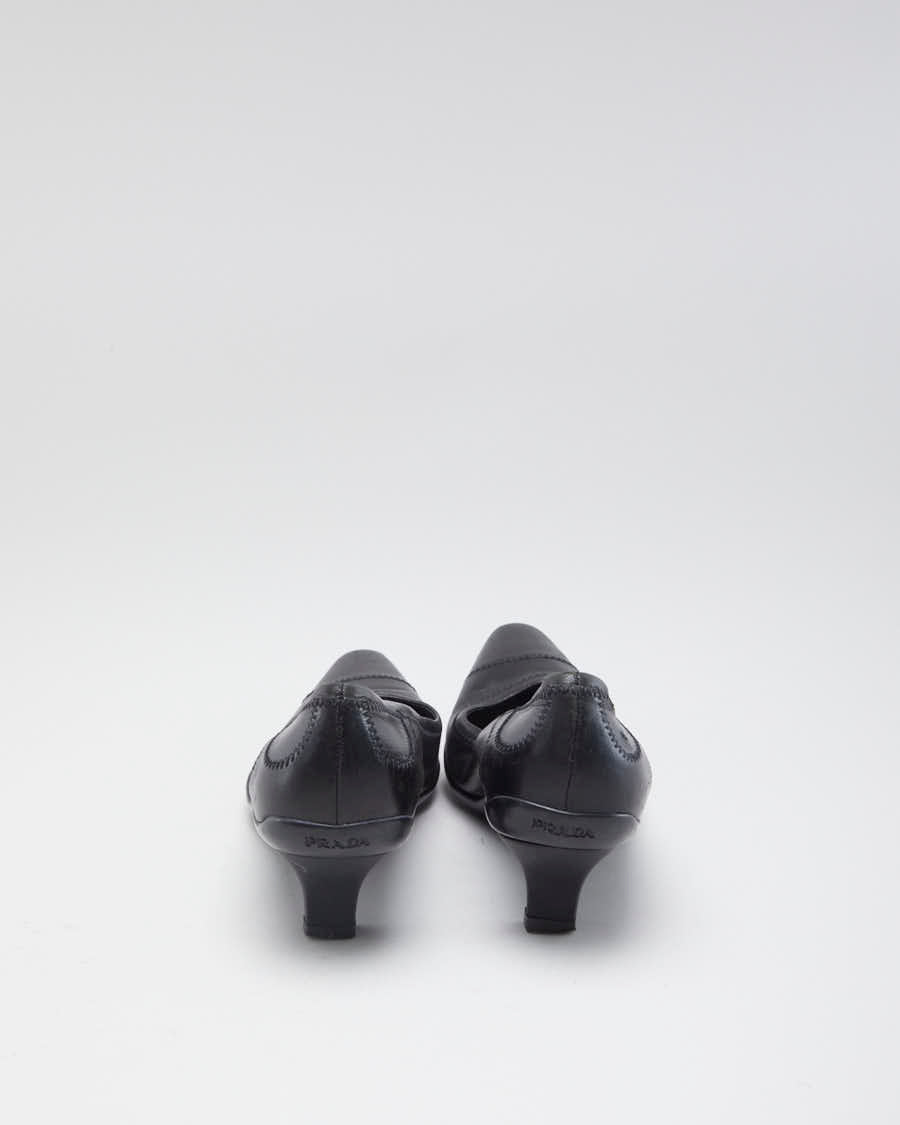 90's Vintage Women's Black Prada Heels - 4