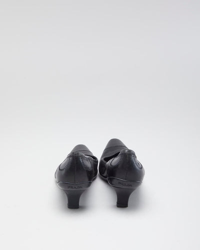 90's Vintage Women's Black Prada Heels - 4